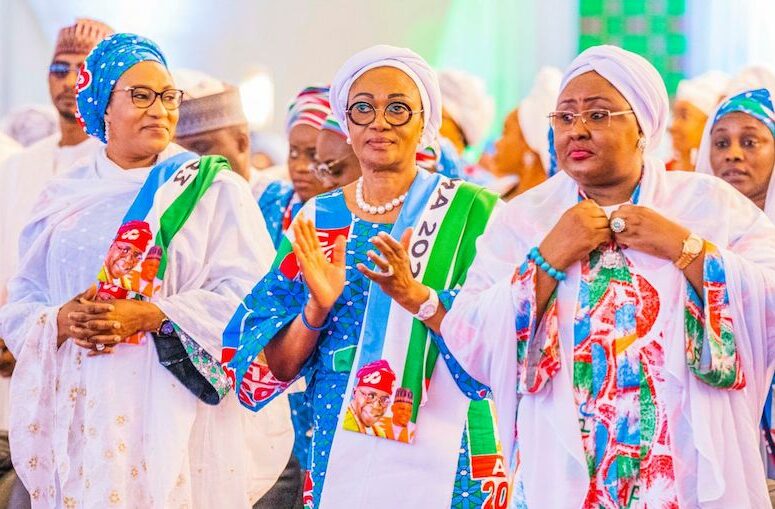 L-R,All APC Women Nana Shettima, Remi Tinubu and Aisha Buhari