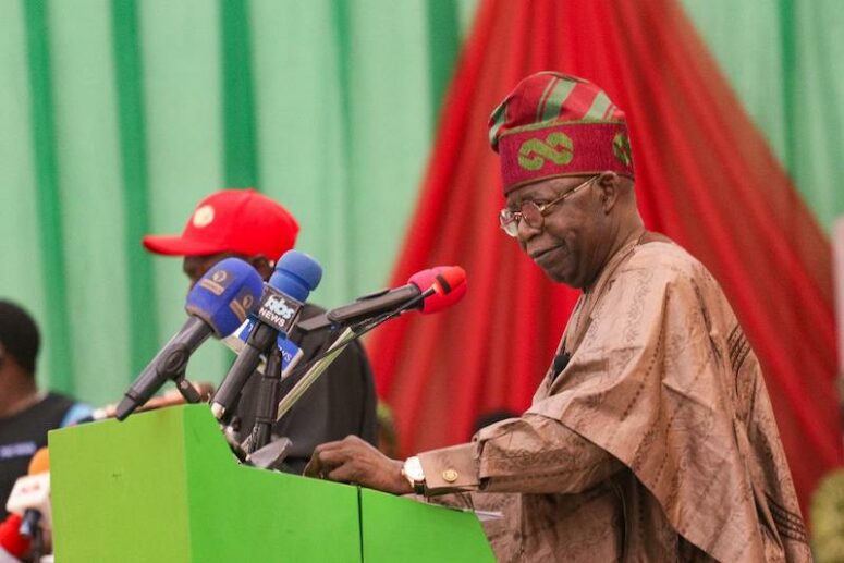 Tinubu speaks in Lafia