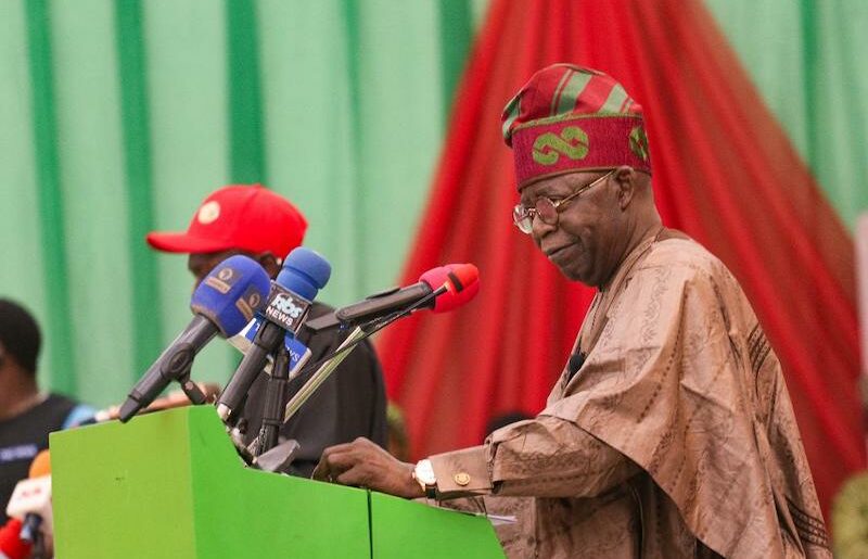 Tinubu speaks in Lafia