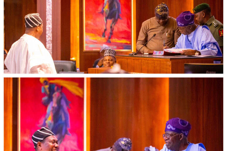 George Akume during the swearing in ceremony