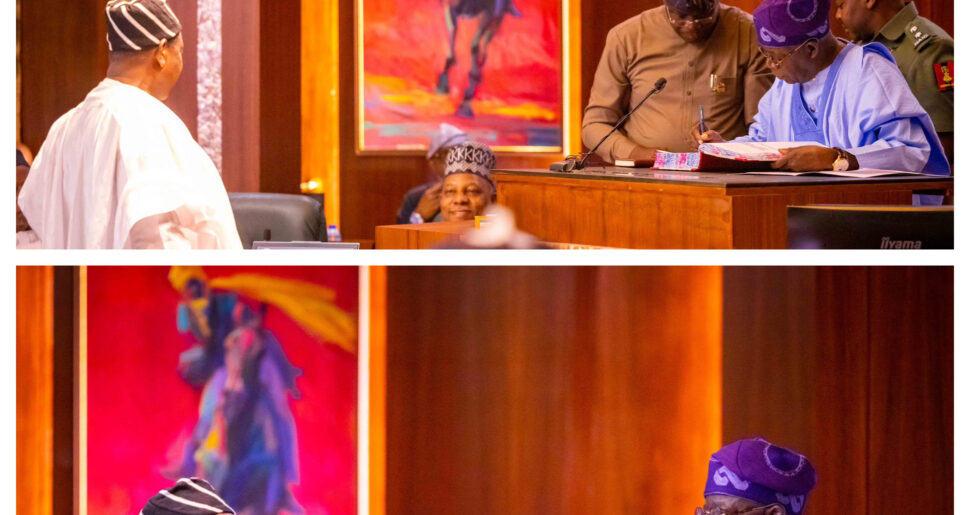 George Akume during the swearing in ceremony