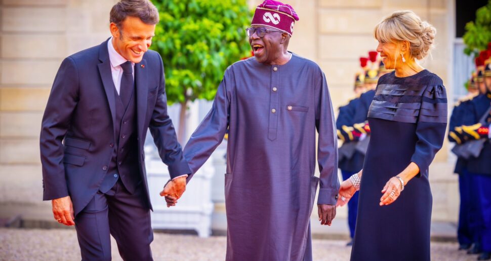 Tinubu and President Macron in Paris