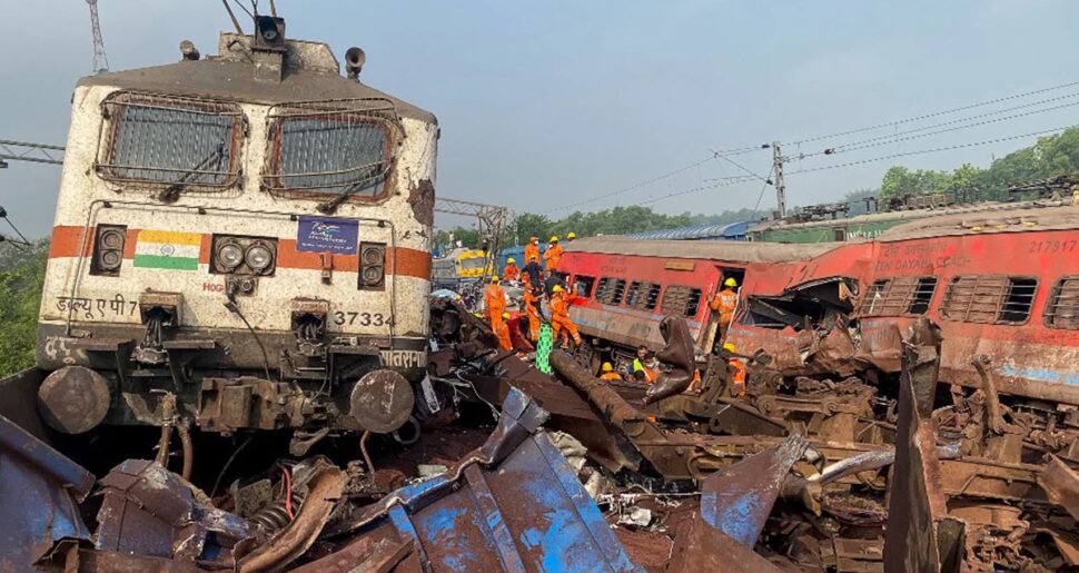 Scene of the plane crash in Odisha