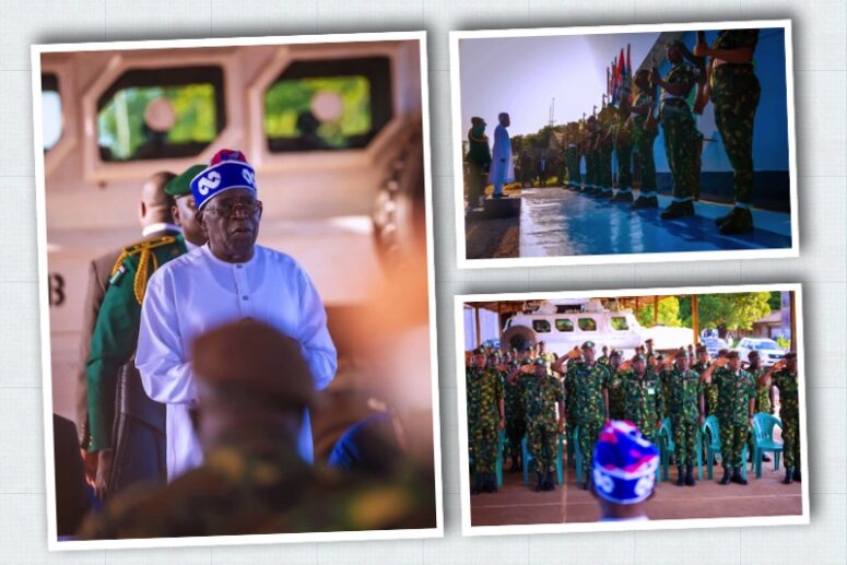 President Tinubu visits Nigerian troops in Guinea Bissau